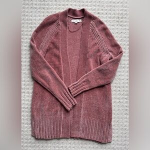 Loft Long Open-Front Cardigan Sweater